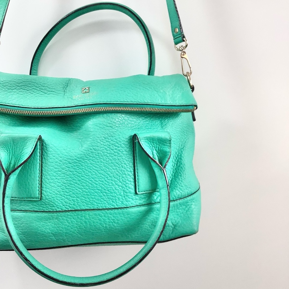 KATE SPADE Large Fold Over Pop Color Purse - Picture 11 of 16